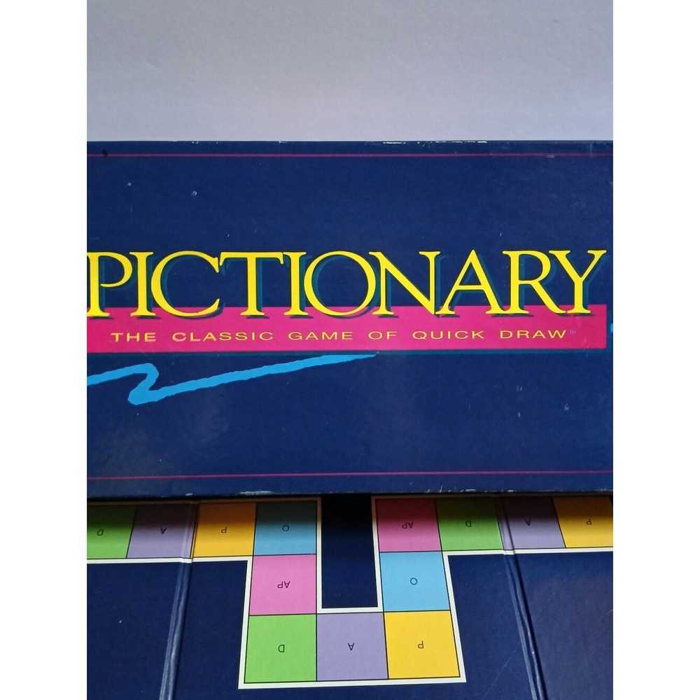 Pictionary The Classic Game of Quick Draw Milton Bradley 1993 Vintage Board Game